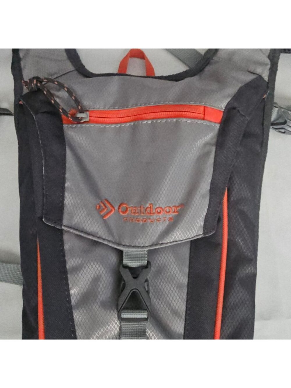 Outdoor Products Kilometer Hydration Pack Camping Hiking Bag, Gray/Orange - Picture 6 of 9